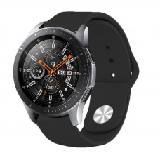 Силіконовий ремінець BeCover для Samsung Galaxy (20mm)/Watch 5/ Watch 4 40/44mm/Watch 4 Classic 42mm/Watch Active/Active 2 40/44mm/Watch 3 41mm/Gear S2/Classic/Gear Sport Black (706176)