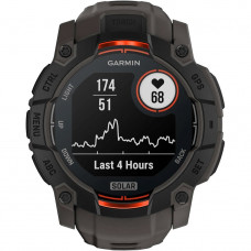 Смарт-годинник Garmin Instinct 3 50mm Solar Black Bezel with Charcoal Band (010-02935-00)