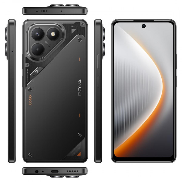 Смартфон Tecno Pova 7 Neo (LJ6) 8/256GB Geek Black (4894947086793)