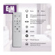 Світильник стельовий з пультом ДУ ELM Sirius 36W 3000-6500К IP20 (26-0074)