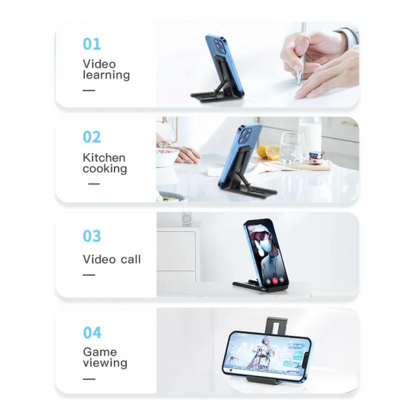 Тримач для телефона Essager Sailing Desktop Phone Holder Black (EZJZM-FC01)