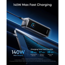 Універсальна мобільна батарея Anker Prime 20000mAh 220W Black (A110BH11)
