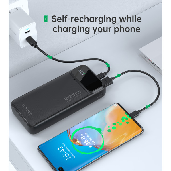 Універсальна мобільна батарея Choetech B729 20000mAh Black (B729-BK)