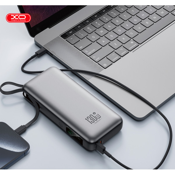 Універсальна мобільна батарея XO PR268 PD 22.5W QC 3.0 20000mAh Grey
