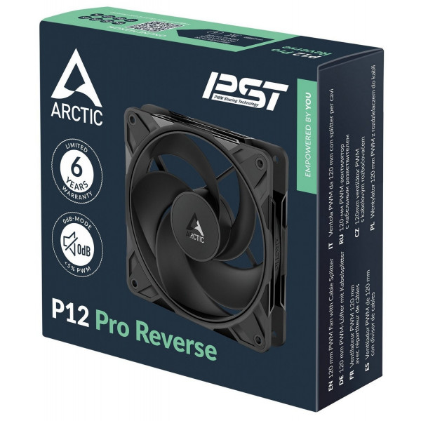 Вентилятор Arctic P12 Pro Reverse Black (ACFAN00331A)