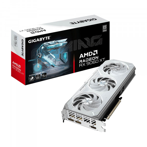 Відеокарта AMD Radeon RX 9060 XT 16GB GDDR6 Gaming OC Ice Gigabyte (GV-R906XGAMINGOCICE-16GD)