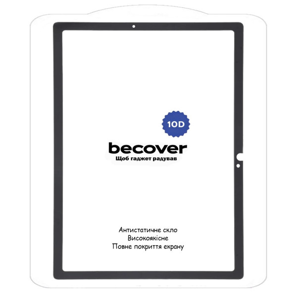 Захисне скло BeCover 10D для Samsung Galaxy Tab S10 Lite SM-X400/406 10.9" Black (713817)