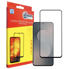 Захисне скло Dengos для Samsung Galaxy S25 FE Black Full Glue (TGFG-417)