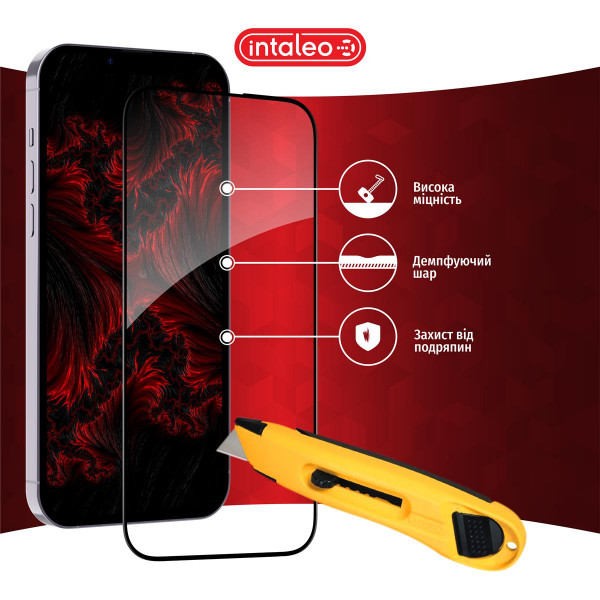 Захисне скло Intaleo Full Glue ESD для Apple iPhone XR/11 Black (1283126546068)