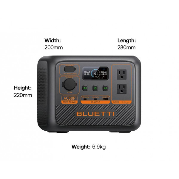 Зарядна станція Bluetti AC50P, 504Wh, 700W, LiFePO4_OEM