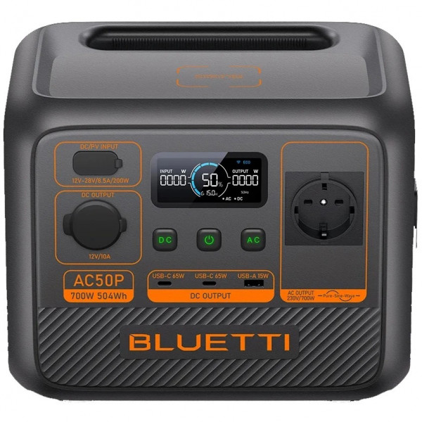 Зарядна станція Bluetti AC50P, 504Wh, 700W, LiFePO4_OEM