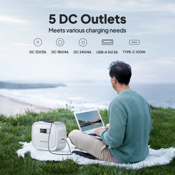 Зарядна станція Bluetti X60, 200W, 614Wh (PP-X60-EU-WH-BL-010)