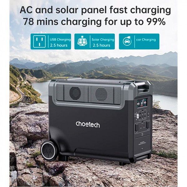 Зарядна станція Choetech BS009 3840Wh, 3600W (BS009-EU-BK)_OEM