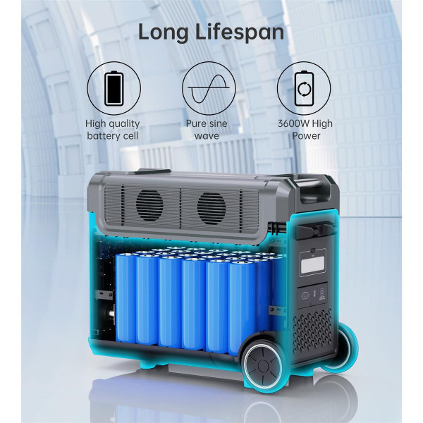 Зарядна станція Choetech BS009 3840Wh, 3600W (BS009-EU-BK)_OEM