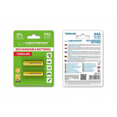 Акумулятор Esperanza Ni-MH AAA/HR03 1000 mAh BL 2шт Yellow