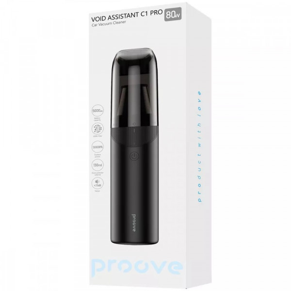 Акумуляторний пилосос Proove Void Assistant C1 Pro Black (PAVC10751201)