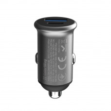 Автомобільний зарядний пристрій ColorWay 2USB (Type-C PD30W + USB QC3.0 18W) 48W Gray (CW-CHA065PD-GR)
