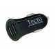 Автомобільний зарядний пристрій Tecro (2USBх2.1A) Black (TCR-0221AB)