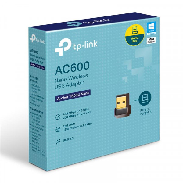 Бездротовий адаптер TP-Link Archer T600U Nano