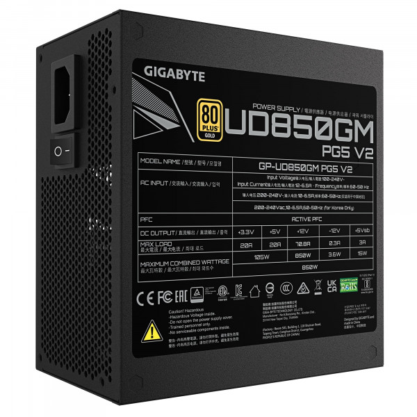 Блок живлення Gigabyte GP-UD850GM PG5 V2 850W