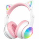 Bluetooth-гарнітура Proove Kids LumiCat (APP) White/Pink (HPLC0001AP25)