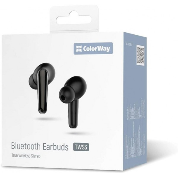 Bluetooth-гарнітура СolorWay TWS-3 Earbuds Black (CW-TWS3BK)