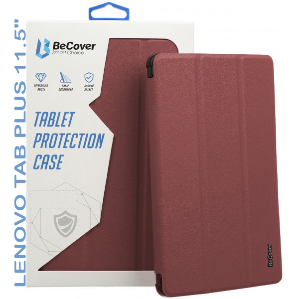 Чохол BeCover Smart Case для Lenovo Tab Plus 11.5" Red Wine (711886)