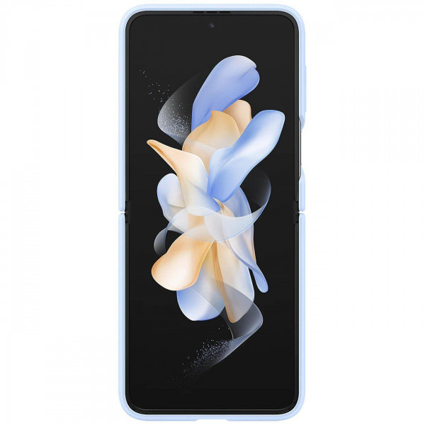 Чохол-накладка Samsung Silicone Cover with Ring для Samsung Galaxy Flip 4 SM-F721 Arctic Blue (EF-PF721TLEGUA)