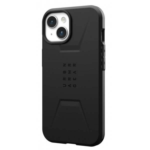 Чохол-накладка Urban Armor Gear Civilian Magsafe для Apple iPhone 15 Black (114287114040)