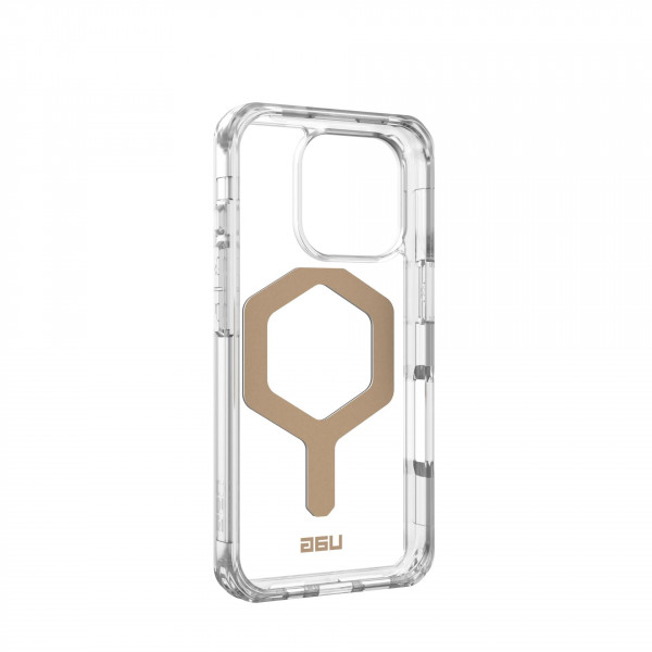 Чохол-накладка Urban Armor Gear Magsafe для Apple iPhone 16 Pro Plyo Ice/Gold (114480114381)