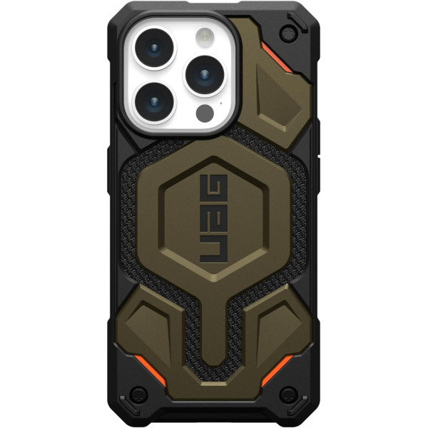 Чохол-накладка Urban Armor Gear Monarch Pro Magsafe для Apple iPhone 15 Pro Kevlar Elemental Green (11422111397B)