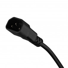 Фільтр живлення 2E 3 розетки, 1 м, черный (2E-U03C14M1BK)