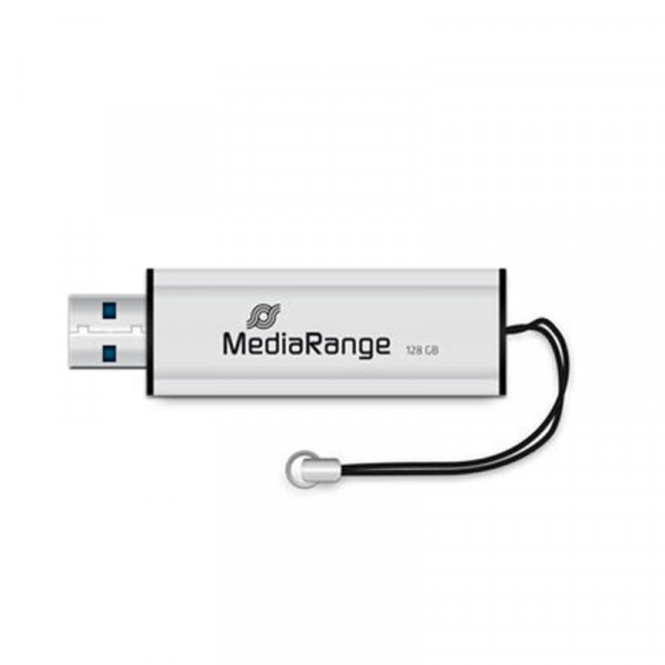 Флеш-накопичувач USB3.0 128GB MediaRange Black/Silver (MR918)
