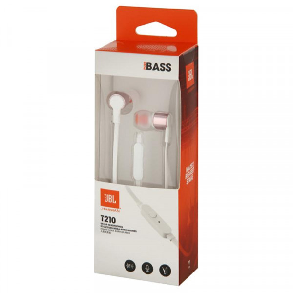 Гарнітура JBL T210 Rose Gold (JBLT210RGD)