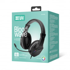 Гарнітура СolorWay Bloodwave LED Black (CW-HPG01BK)