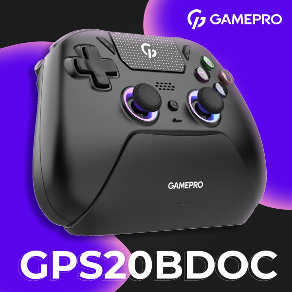 Геймпад GamePro із зарядною станцією GPS20BDOC Black