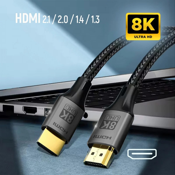 Кабель ColorWay HDMI-HDMI V2.1 8K 3м, Black (CW-CBHD089-BK)