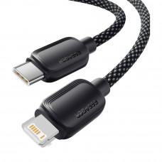 Кабель Essager Breeze USB Type-C - Ligthning (M/M), 20W, 1 м Black (EXCTL-WL01-P)