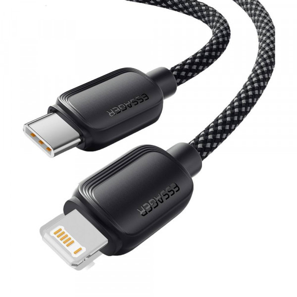 Кабель Essager Breeze USB Type-C - Ligthning (M/M), 20W, 2 м Black (EXCTL-WLA01-P)