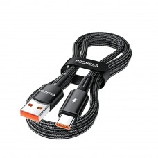 Кабель Essager Sunset USB - USB Type-C (M/M), 120W, 1 м Black (EXC120-CG01-P)