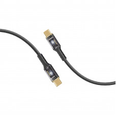 Кабель Promate USB Type-C - USB Type-C (M/M), 5 A, 100 W, 1.2 м, Lucidline-CC120 Black (lucidline-cc120.black)