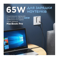 Кабель Remax Lesu USB Type-C - USB Type-C 65W, 1м, Black (RC-195)