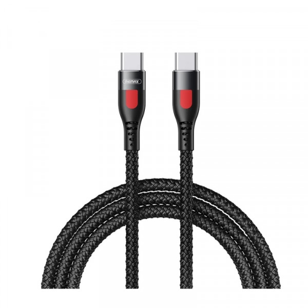 Кабель Remax Lesu USB Type-C - USB Type-C 65W, 1м, Black (RC-195)