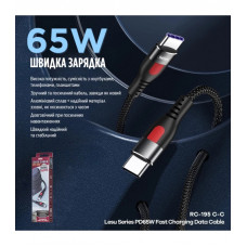 Кабель Remax Lesu USB Type-C - USB Type-C 65W, 1м, Black (RC-195)