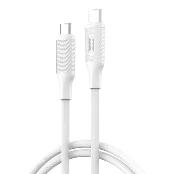 Кабель XO USB Type-C - USB Type-C (M/M), 3А, 60W, 1.2 м, White (NB-Q265B-CC.white)