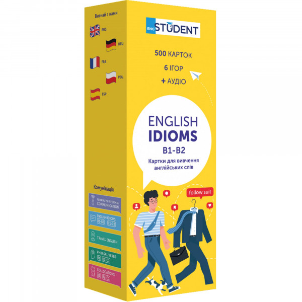 Картки для вивчення англійської мови English Student. English Idioms B1-B2