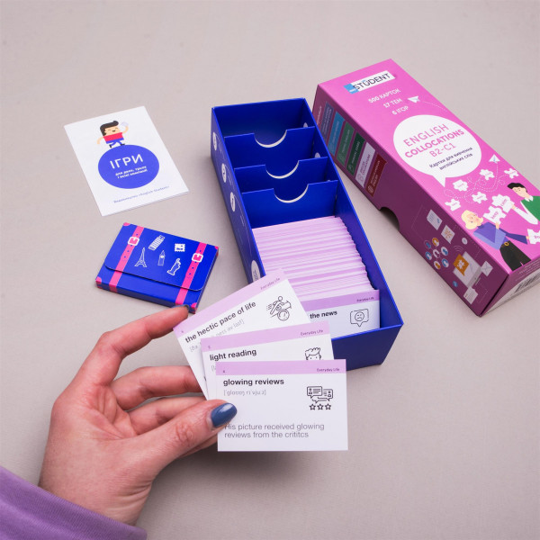 Картки для вивчення англійської мови English Student. Idioms B2-C1 & Collocation B2-C1