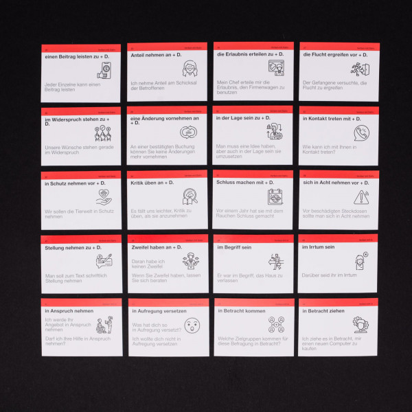 Картки для вивчення німецької мови English Student. Німецькі фразові дієслова