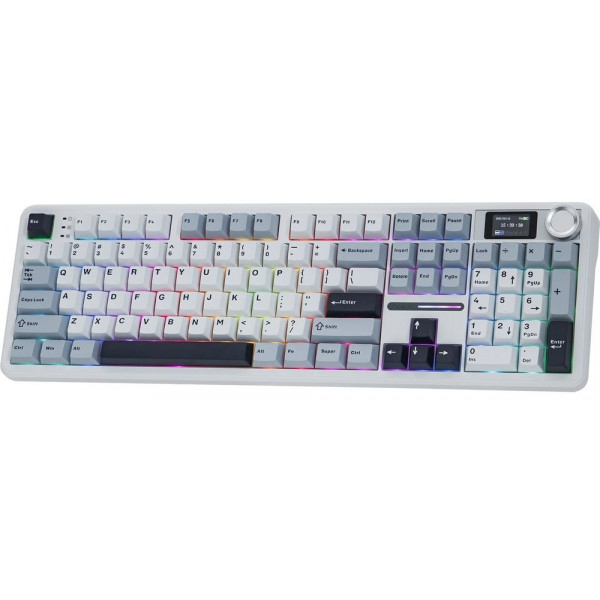 Клавіатура бездротова Aula F108 Pro White (6978080501318)