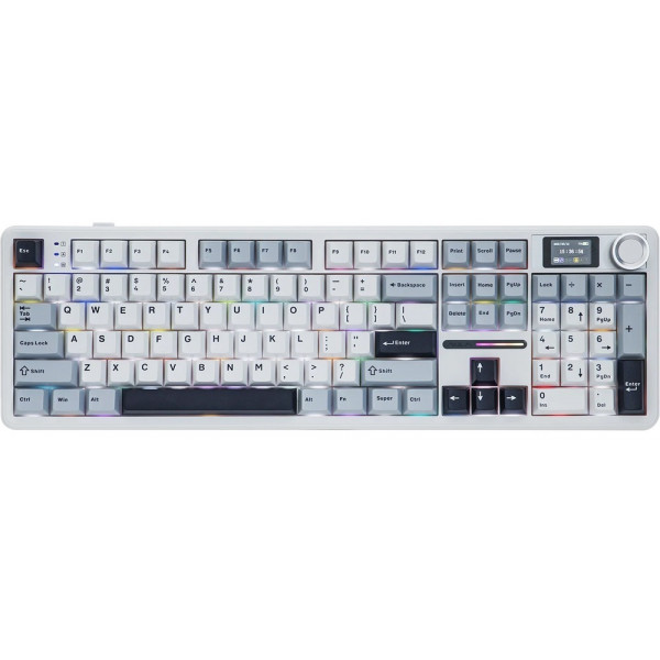 Клавіатура бездротова Aula F108 Pro White (6978080501318)